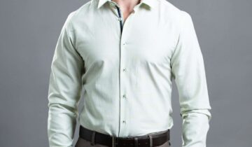 Chemise Slim Fil-a-fil – Vert Clair
