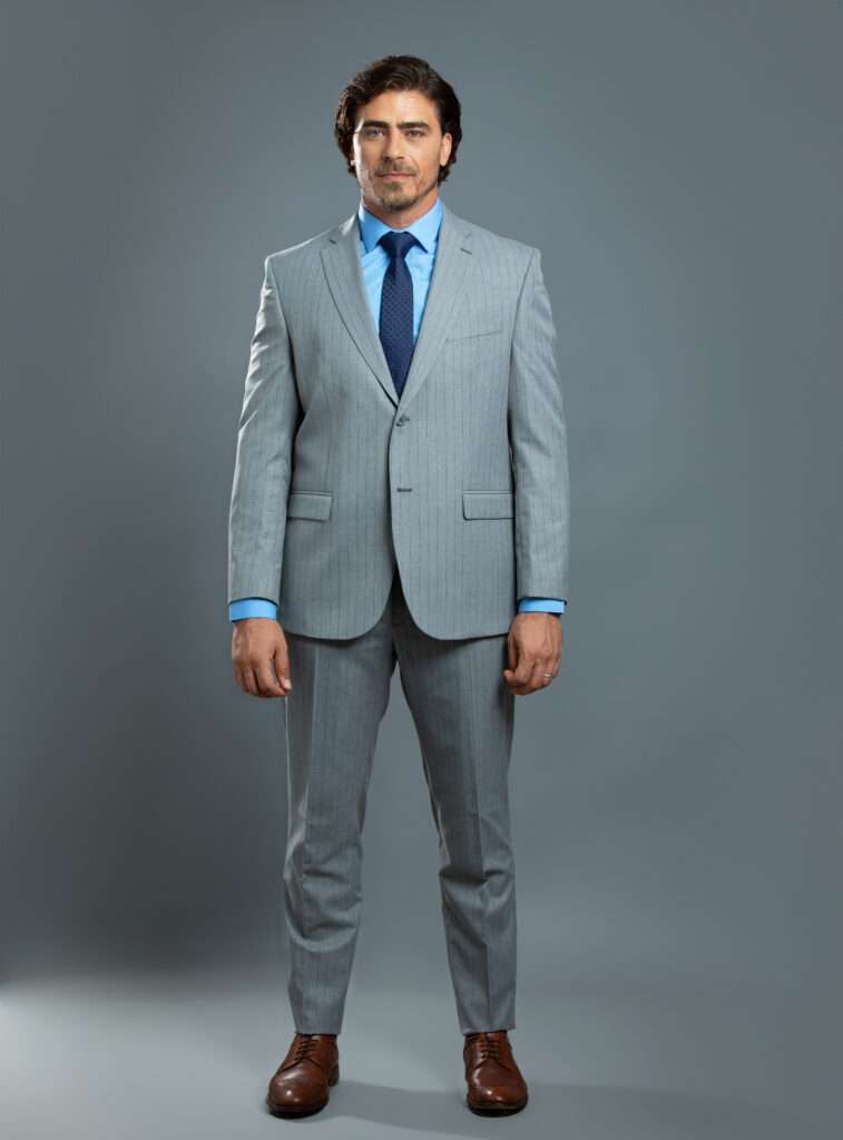 Costume 2 Pièces Armand Thiery Rayé - Taille 50 (pantalon 44) - Comme Neuf Sans étiquettes
