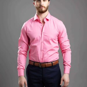 Chemise Slim Uni Poplin - Fuchsia