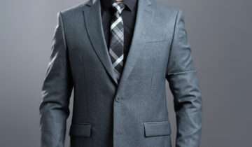 Costume 2 Pièces Slim Uni – Gris Chiné