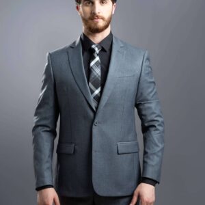 Costume 2 Pièces Slim Uni - Gris Chiné