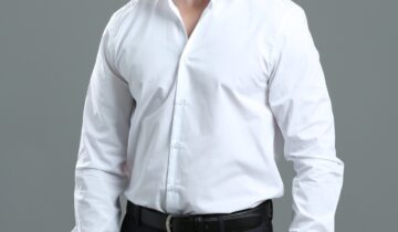 Chemise Slim Fit Uni Poplin – Blanc