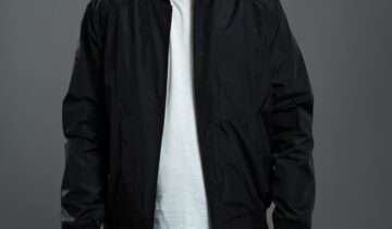 Blouson Col Teddy –  Noir