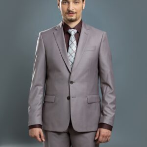 Costume 2 Pièces Slim Uni - Beige Clair