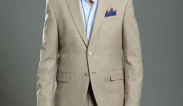 Costume 2 Pièces Slim Lin –  Beige