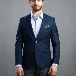 Blazer Uni Slim - Bleu Marine
