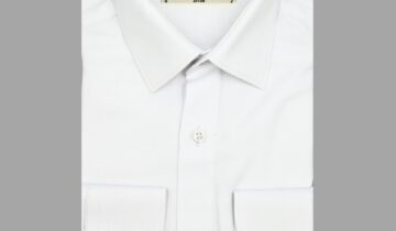 Chemise Ajustée Oxford Piqué – Blanc