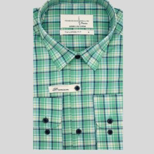 Chemise Ajustée Carreaux - Vert