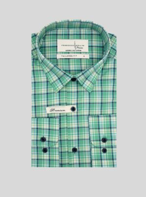 Chemise Ajustée Carreaux - Vert