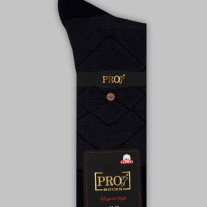 Chaussettes Carreaux Coton - Noir