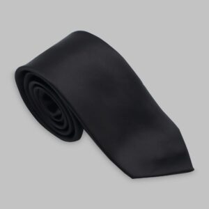 Cravate En Satin - Noir