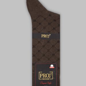 Chaussettes Carreaux Coton - Marron