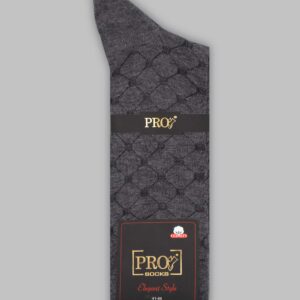 Chaussettes Carreaux Coton - Gris Foncé