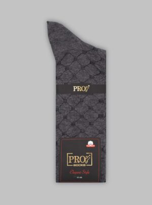 Chaussettes Carreaux Coton - Gris Foncé