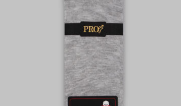 Chaussettes Carreaux Coton -Gris Clair