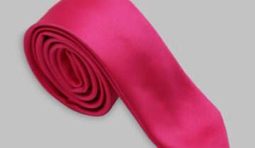 Cravate Slim En satin – Fuchsia