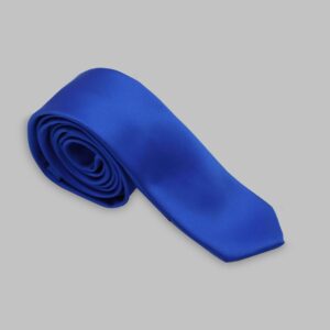 Cravate Slim En satin - Bleu Royale