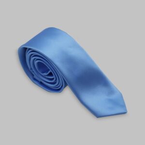 Cravate Slim En satin - Ciel