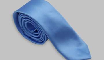 Cravate Slim En satin – Ciel