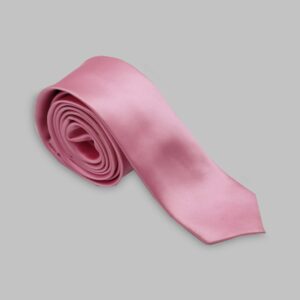 Cravate Slim En satin - Rose