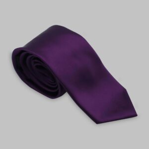 Cravate En Satin - Violet