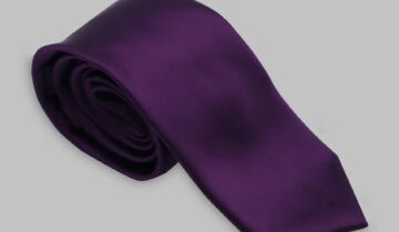 Cravate En Satin – Violet