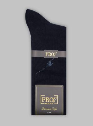 Chaussettes Micro Motif Coton -Bleu Marine