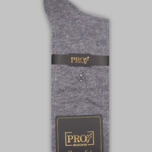 Chaussettes Micro Motif Coton - Gris Clair