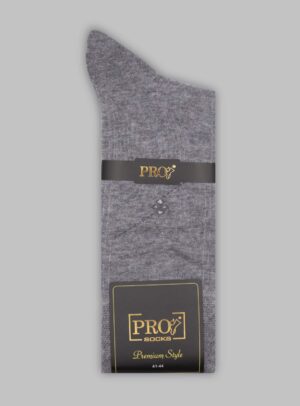 Chaussettes Micro Motif Coton - Gris Clair