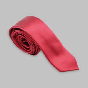 Cravate Slim En satin - Bordeaux
