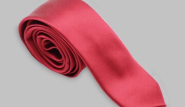 Cravate Slim En satin – Bordeaux