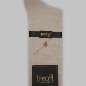 Chaussettes Micro Motif Coton - Beige