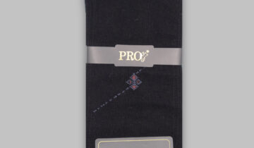 Chaussettes Micro Motif Coton – Noir