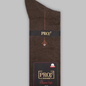 Chaussettes Floral Coton Doux  - Marron