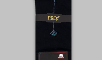 Chaussettes Floral Coton Doux  – Bleu Marine