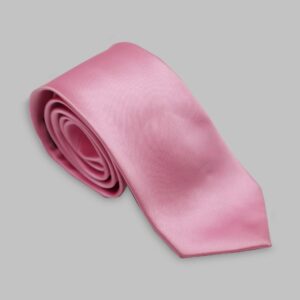 Cravate En Satin - Rose