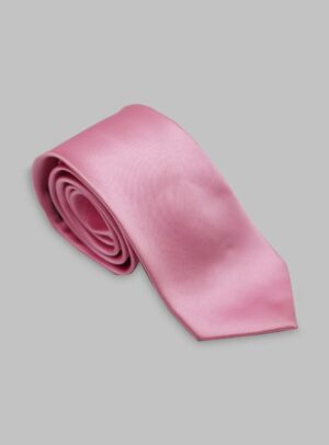 Cravate En Satin - Rose