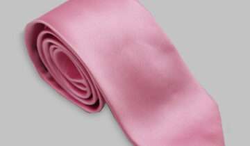Cravate En Satin – Rose
