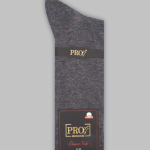 Chaussettes Uni Coton Doux - Gris Chiné