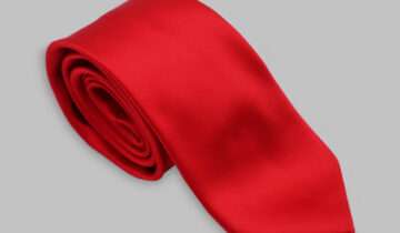 Cravate En Satin – Rouge