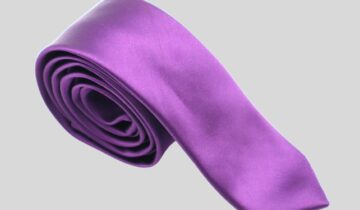 Cravate Slim En satin – Parme