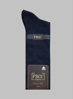 Chaussettes Uni Coton Doux - Bleu Nuit
