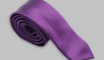 Cravate Slim En satin – Violet