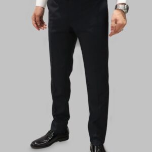 Pantalon de Costume Uni Slim - Marine