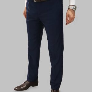 Pantalon de Costume Uni Slim - Bleu