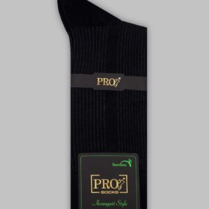 Chaussettes Bamboo Rayée - noir