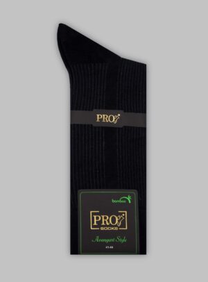Chaussettes Bamboo Rayée - noir