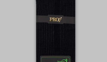 Chaussettes Bamboo Rayée – noir