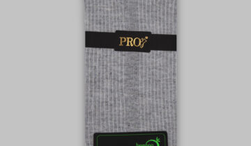 Chaussettes Bamboo Rayée  – Gris Clair
