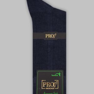 Chaussettes Bamboo Rayée  - Gris Anthracite